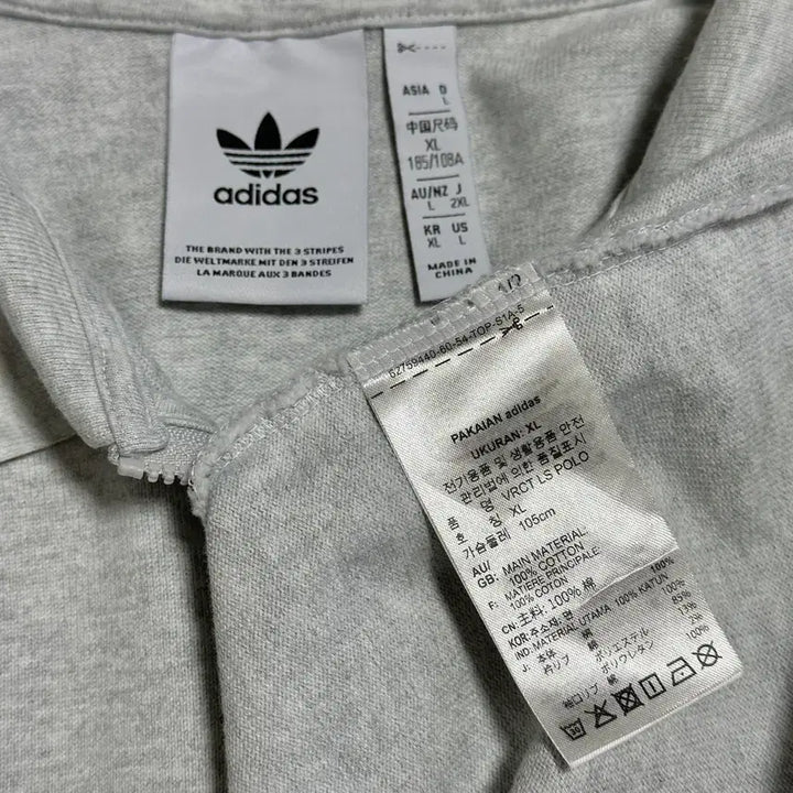 [BUNJANG] Adidas VRCT Long Sleeve Polo Shirt / 아디다스 VRCT 롱슬리브 폴로티