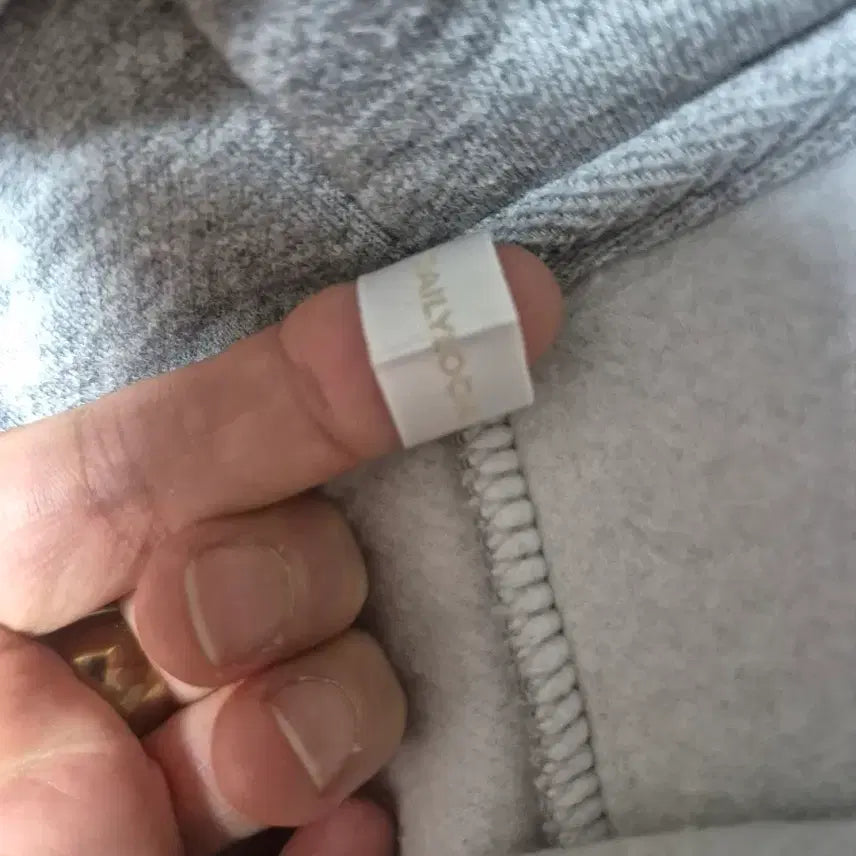 [BUNJANG] Dailycode Grey Hooded Long Fleece Dress / 국산 기모 후드 롱 원피스 회색