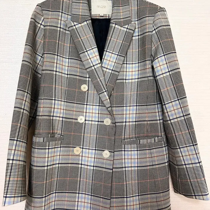 [BUNJANG] Maje Check Double Jacket / maje 마쥬 체크 더블 자켓