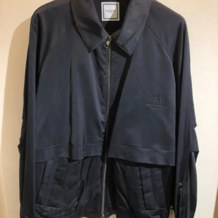 [BUNJANG] Wooyoungmi Nylon Black Banding Jacket / [44] 우영미 나일론 블랙 밴딩 자켓