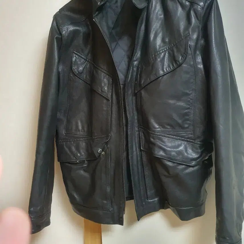 [BUNJANG] CP Lambskin Leather Jacket / cp양가죽