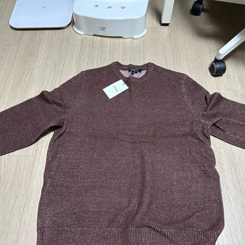 [BUNJANG] Theory Wool Cashmere Knit Sweater / 띠어리 울캐시미어 니트 브라운 새상품 xl 판매합니다