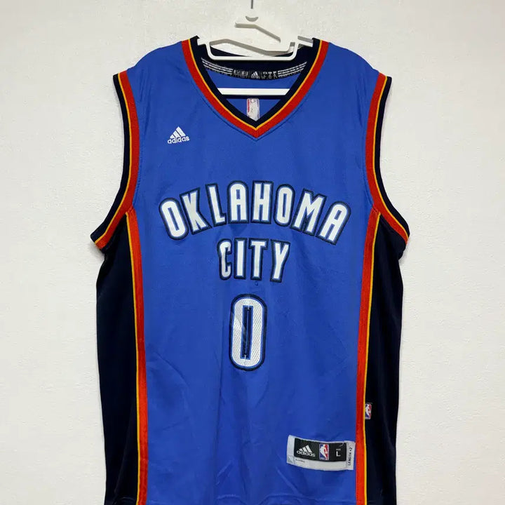 [BUNJANG] Adidas Oklahoma Westbrook NBA Jersey L / 아디다스 오클라호마 웨스트브룩 NBA 져지 L