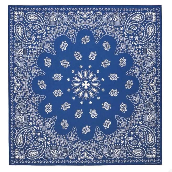 [BUNJANG] Chrome Hearts Silk Bandana Navy / 크롬하츠 실크 반다나 네이비