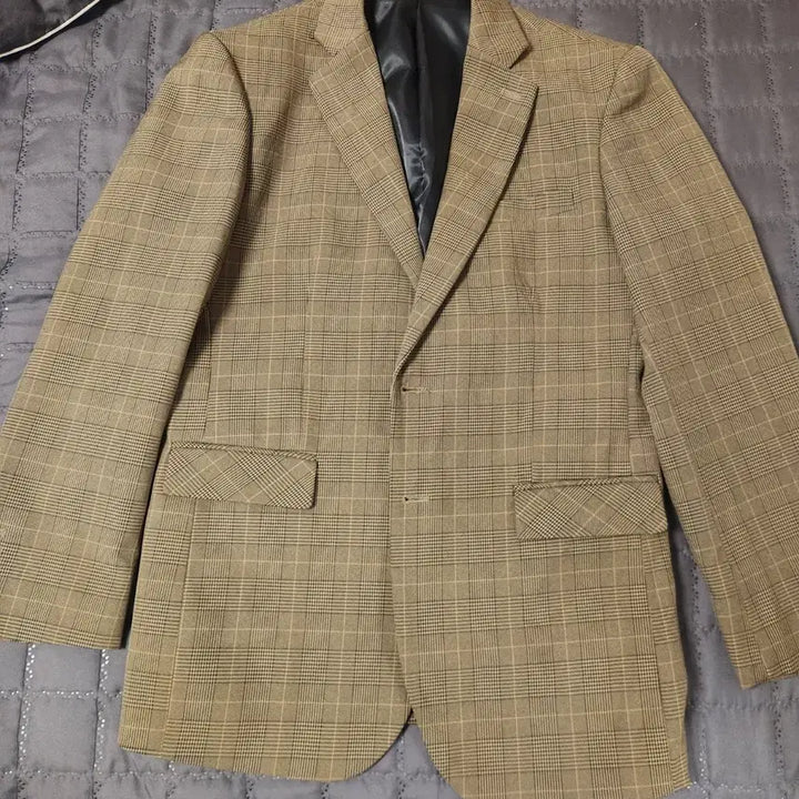 [BUNJANG] Men's Check Pattern Jacket / 체크 패턴 남성 자켓