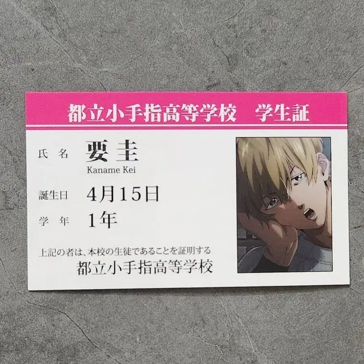 [BUNJANG] Mangak Battery Kaname Kei Student ID Card / 망각배터리 카나메 케이 학생증 판매