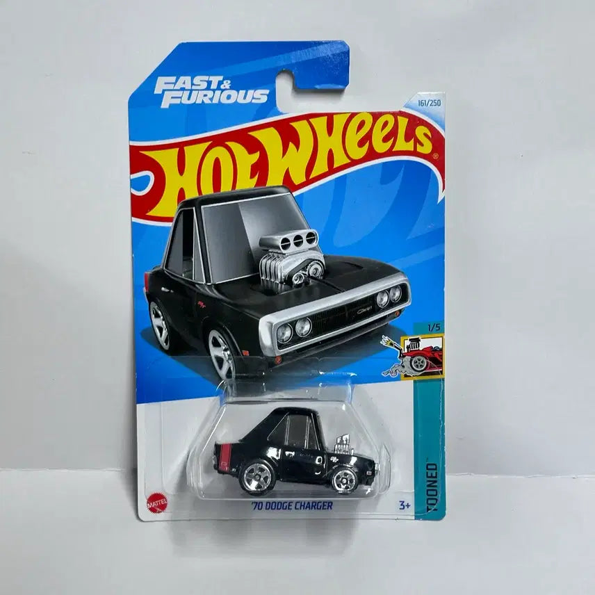[BUNJANG] Hot Wheels 'Tooned' Dodge Charger Black Diecast Model / 1:64 핫휠 툰드 닷지 차져 블랙 분노의질주 도미닉 토레토