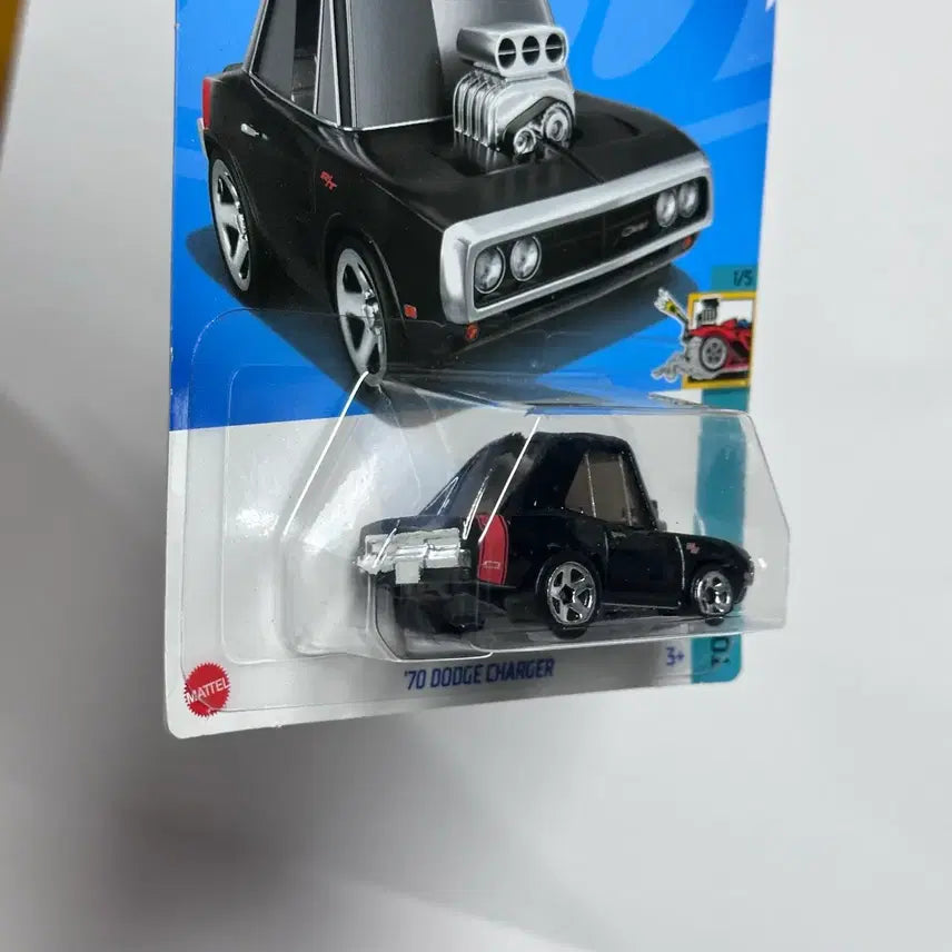 [BUNJANG] Hot Wheels 'Tooned' Dodge Charger Black Diecast Model / 1:64 핫휠 툰드 닷지 차져 블랙 분노의질주 도미닉 토레토