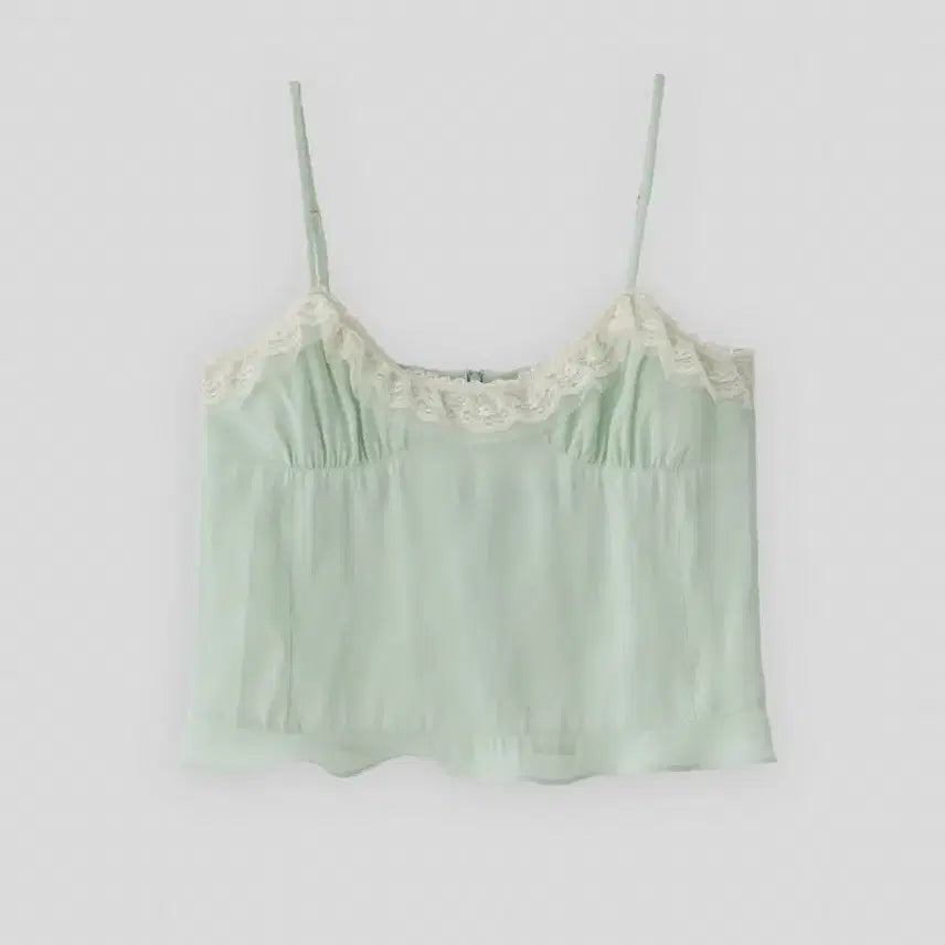 [BUNJANG] Tanat Lace Bustier Mint / 새상품 타낫 레이스 뷔스티에 민트