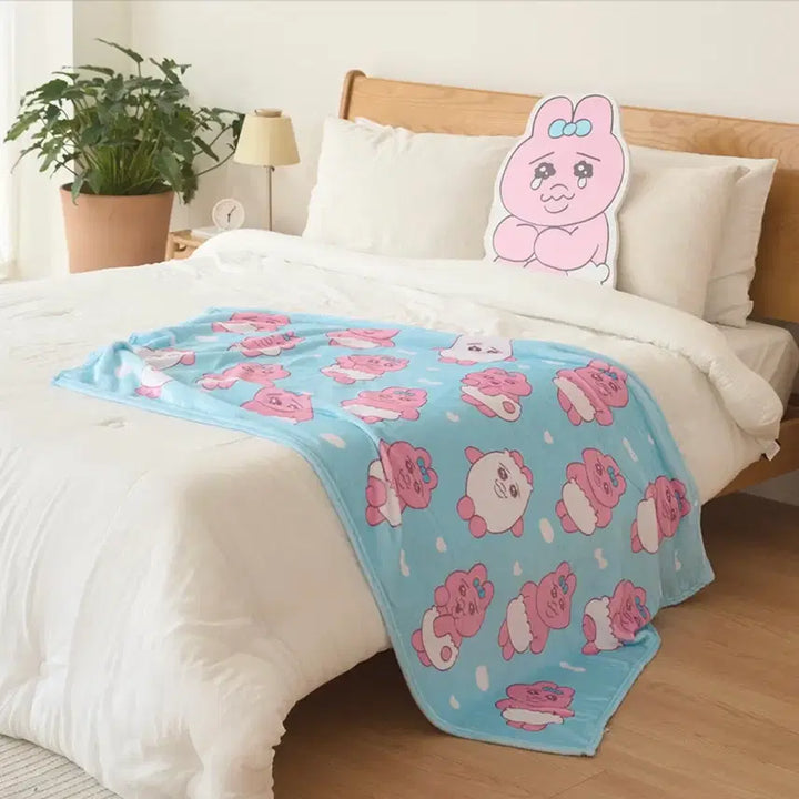 [SOLD OUT] 빤쮸토끼 극세사 담요 오빤쮸 우사기