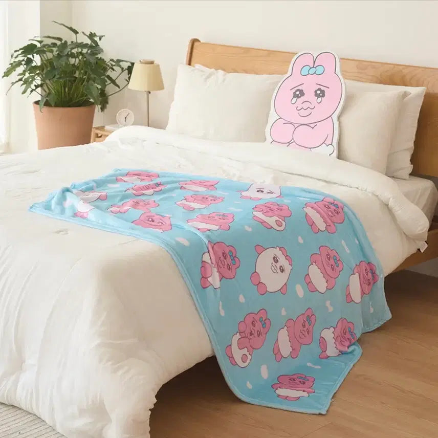 [BUNJANG] Pantsu Usagi Fleece Blanket / 빤쮸토끼 극세사 담요 오빤쮸 우사기
