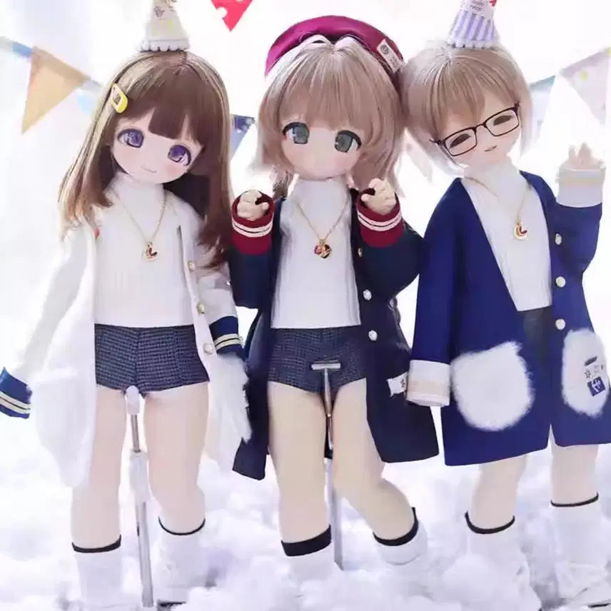 [BUNJANG] Alrokjogakshop Penguin Sailor Outfit Set for MSD/MDD Dolls / 구체관절인형 구관 MSD MDD 호환 의상 펭귄 세일러
