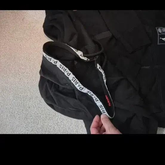 [BUNJANG] Jordan PSG Black Hooded Zip-Up / 조던 파리생제르망 블랙 후드집업