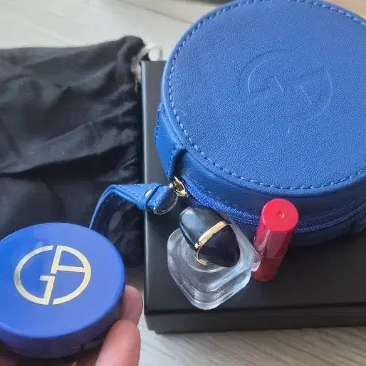 [BUNJANG] Giorgio Armani Mini Tambourine Bag &amp; Miniature Set / 동전 지갑 미니 탬버린백 &amp; 미니어쳐 3종 set
