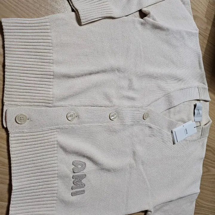 [BUNJANG] AMI Ivory Cardigan / 아미 AMI 아이보리색 가디건 새제품