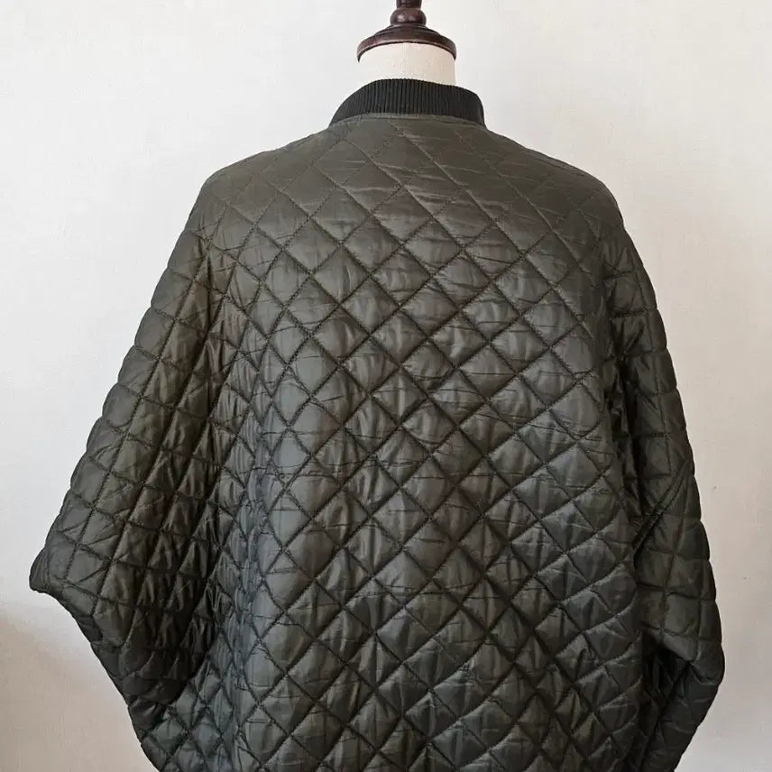 [BUNJANG] ZARA TRF Quilted Bomber Jacket (Khaki) - S/M / (단종레어)자라 TRF 카키 퀼팅 봄버 자켓 오버핏 간절기 아우터 S~M