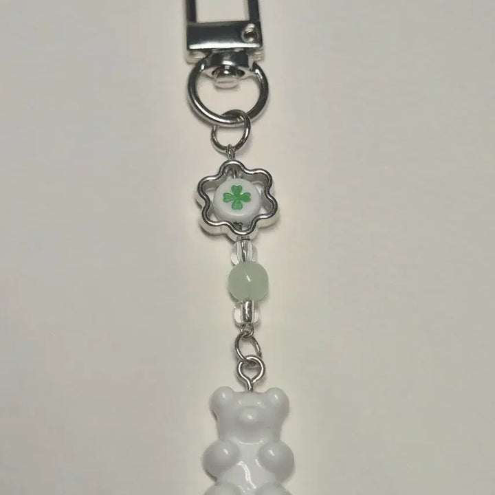 [BUNJANG] Clover Haribo Bead Keychain / 클로버 하리보 비즈키링 핸드메이드