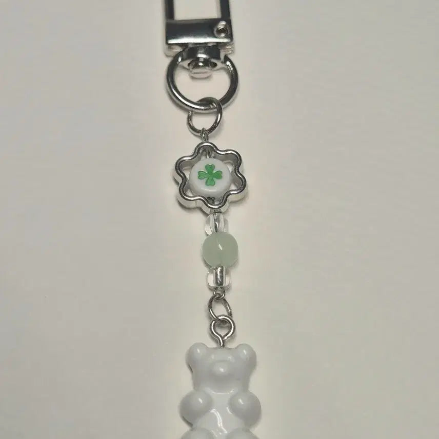 [BUNJANG] Clover Haribo Bead Keychain / 클로버 하리보 비즈키링 핸드메이드
