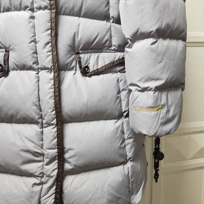 [BUNJANG] Lafuma Women's Long Down Jacket Gray 100 / Lafuma 라푸마 여성 롱패딩 그레이 100