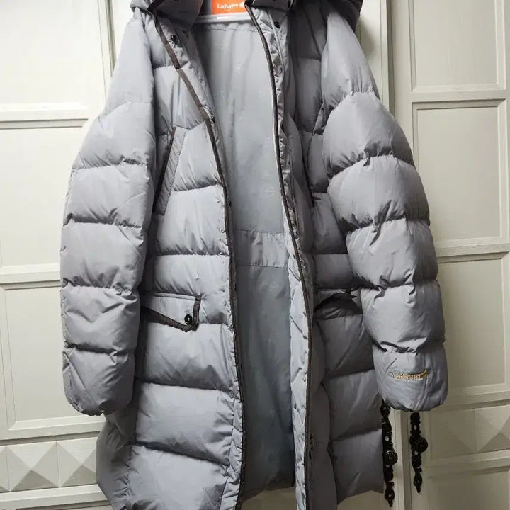 [BUNJANG] Lafuma Women's Long Down Jacket Gray 100 / Lafuma 라푸마 여성 롱패딩 그레이 100