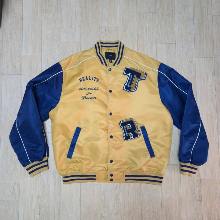 [BUNJANG] H&M Varsity Jacket / H&M 골드/네이비 바시티 자켓