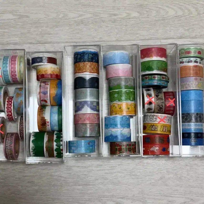 [BUNJANG] Sunnyside Soup, Cat Cafe, Cotton World Masking Tape Bundle / 마스킹테이프 판매(써니사이드수프, 고양이다방, 코튼월드 등)