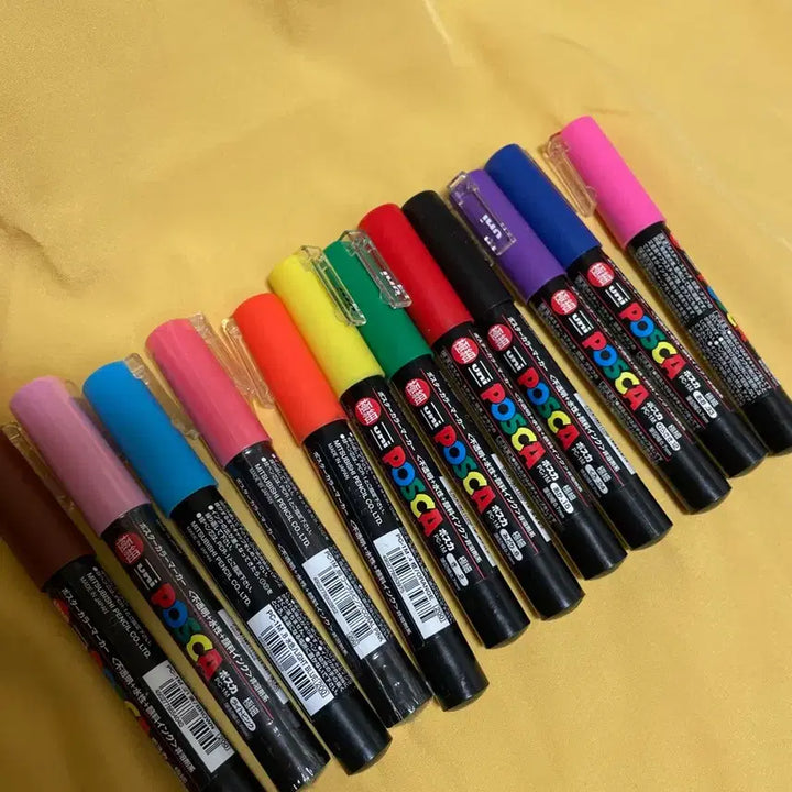 [BUNJANG] Assorted Art Supplies Bundle / 알파 브러쉬 마카 & 문교 파스텔 & POSCA 마카