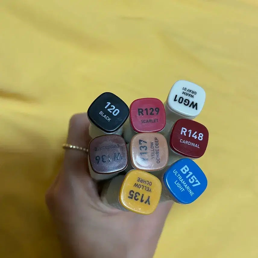 [BUNJANG] Assorted Art Supplies Bundle / 알파 브러쉬 마카 & 문교 파스텔 & POSCA 마카