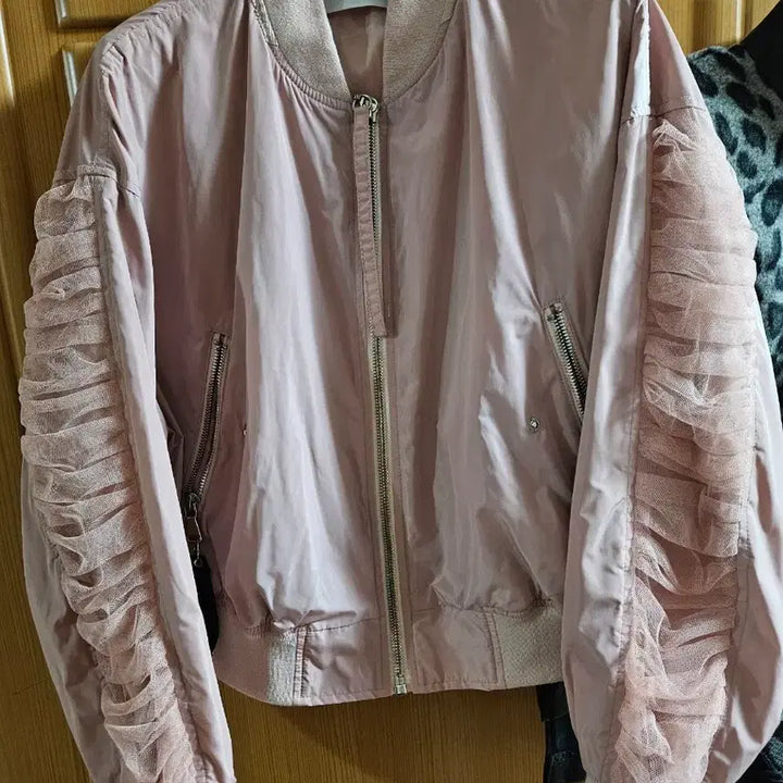 [BUNJANG] JS New York Mesh Frill Windbreaker Jacket / 제이에스뉴욕 바람막이 점퍼