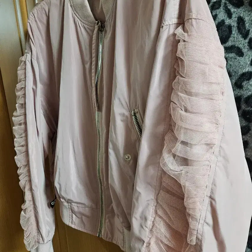 [BUNJANG] JS New York Mesh Frill Windbreaker Jacket / 제이에스뉴욕 바람막이 점퍼