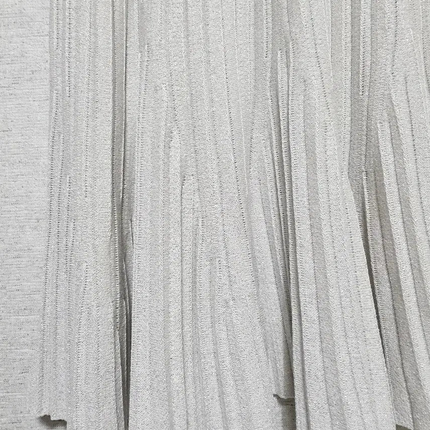 [BUNJANG] Silver Pleated Long Skirt / 실버 플리츠 롱 스커트