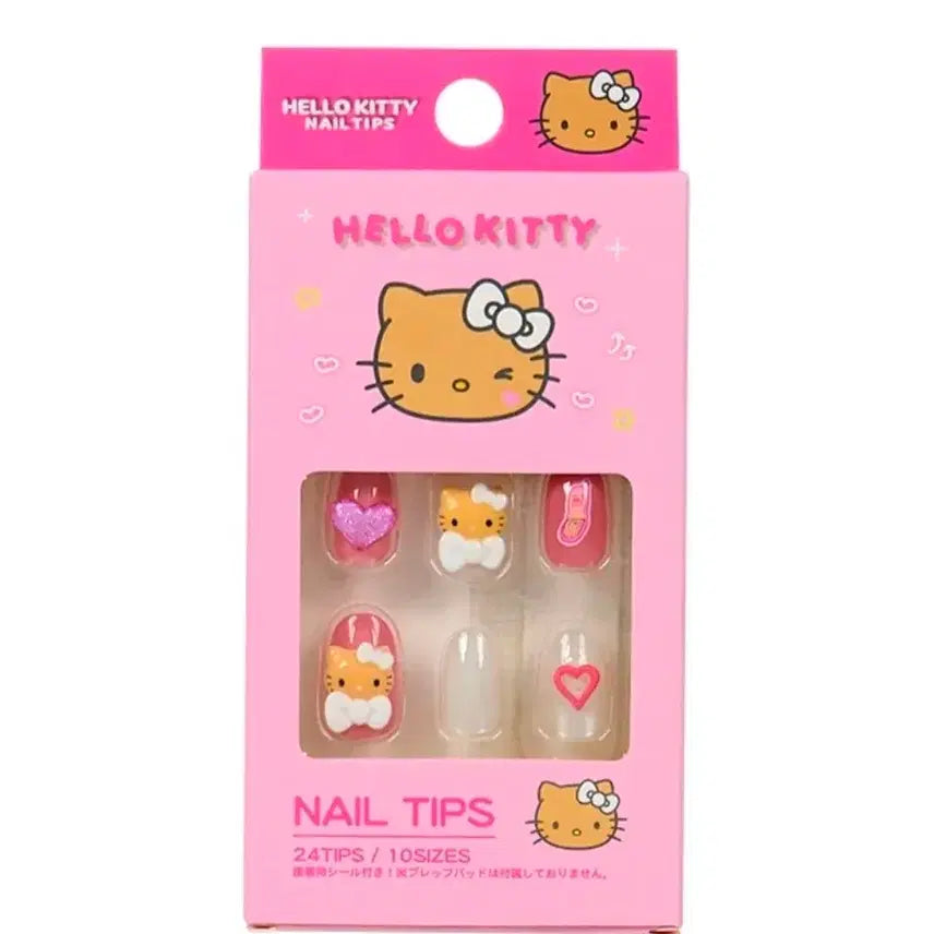 [BUNJANG] Sanrio Hello Kitty/Kuromi Nail Tip Set / *특가*네일팁 세트 키티/태닝키티/쿠로미