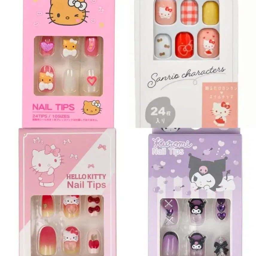[BUNJANG] Sanrio Hello Kitty/Kuromi Nail Tip Set / *특가*네일팁 세트 키티/태닝키티/쿠로미