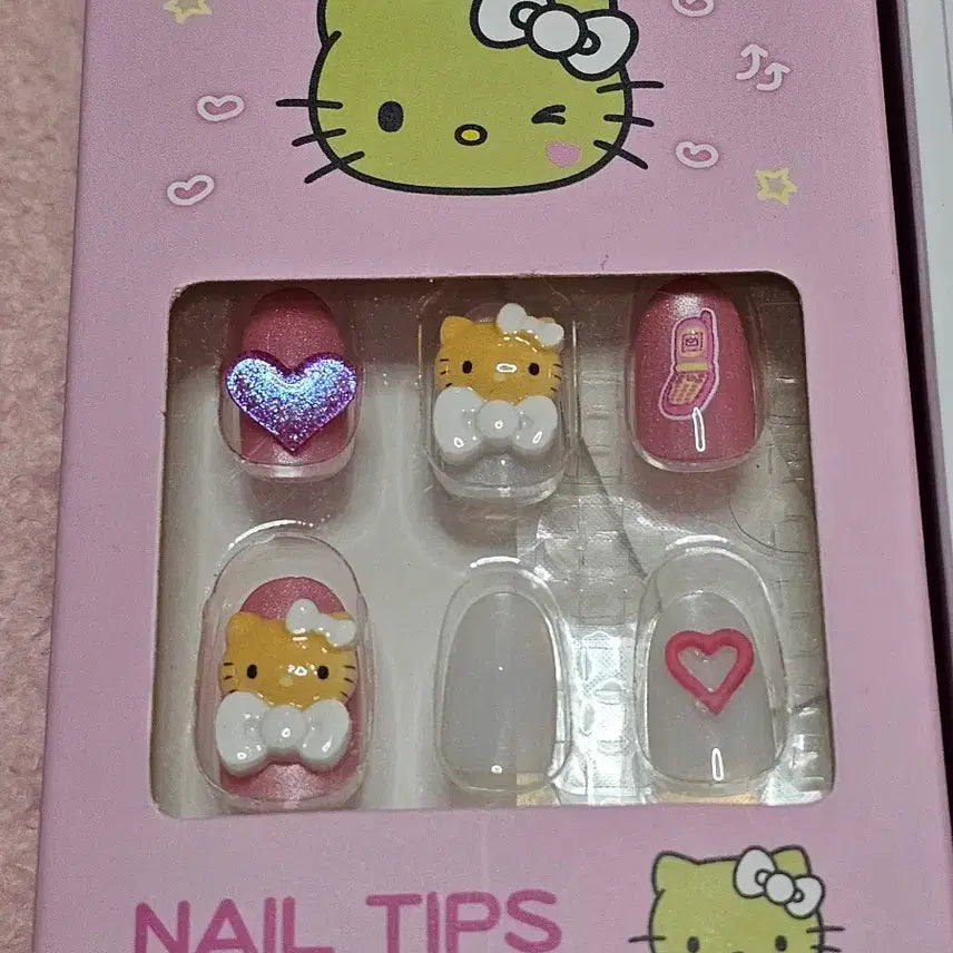 [BUNJANG] Sanrio Hello Kitty/Kuromi Nail Tip Set / *특가*네일팁 세트 키티/태닝키티/쿠로미