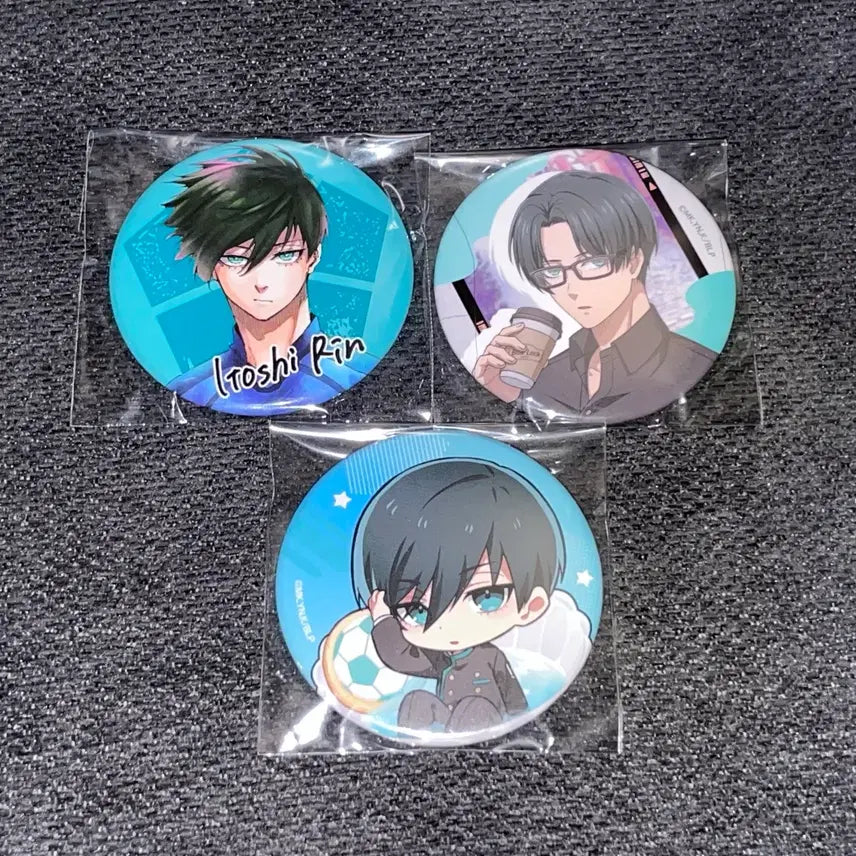 [BUNJANG] Blue Lock Itoshi Rin SD Can Badge Bundle Set / 블루록 이토시 린 일본 특장판 원화 애니 sd 캔뱃지 일괄