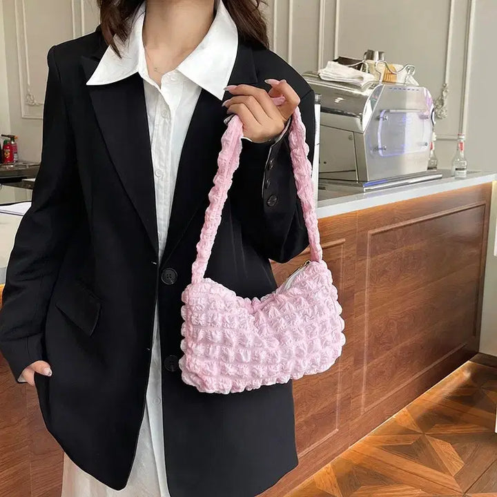 [BUNJANG] Shoulder Bag Pastel Daily Bag / 여성 미니 버블 숄더백 구름백 파스텔 데일리 가방