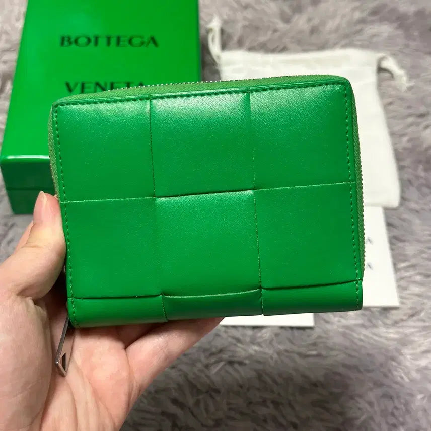 [BUNJANG] Bottega Veneta Maxi Flap Bifold Wallet Green / [풀구성] 보테가베네타 맥시 플랩 반지갑 그린