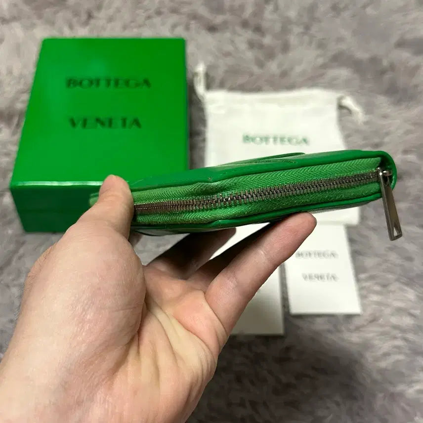 [BUNJANG] Bottega Veneta Maxi Flap Bifold Wallet Green / [풀구성] 보테가베네타 맥시 플랩 반지갑 그린