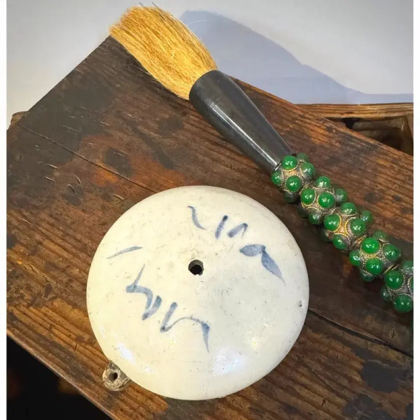 [BUNJANG] Antique Blue and White Porcelain Ink Water Dropper / 고대 문방용품 - 청화백자 연적