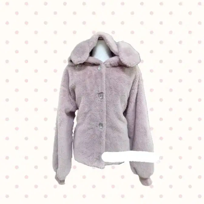 [BUNJANG] Ank Rouge Usamimi Fur Jacket / 앙크루즈 우사미미 퍼자켓 퍼파카 퍼플핑크색 리즈리사 양산형 히메갸루