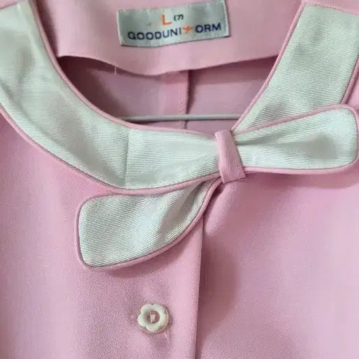 [BUNJANG] Pink Uniform Blouse / 분홍색 유니폼 상의 블라우스
