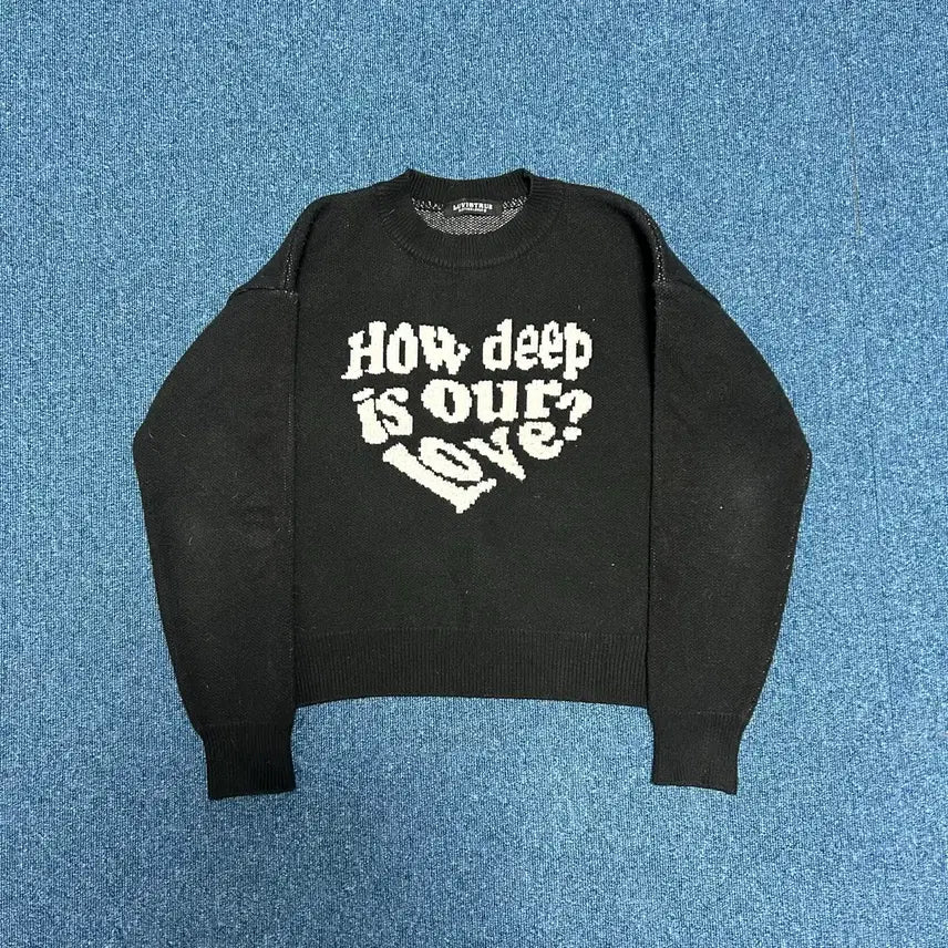[BUNJANG] Love Is True Crop Knit / 러브이즈트루 크롭 니트