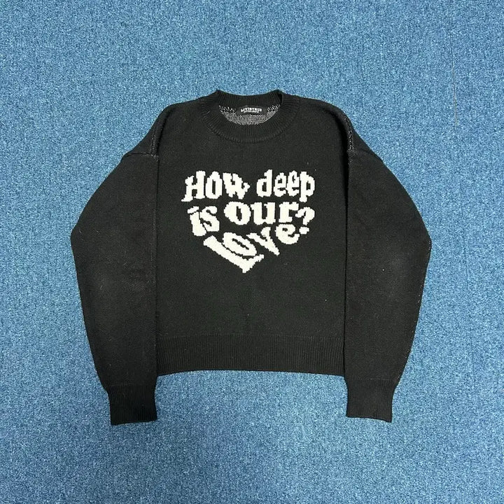 [BUNJANG] Love Is True Crop Knit / 러브이즈트루 크롭 니트