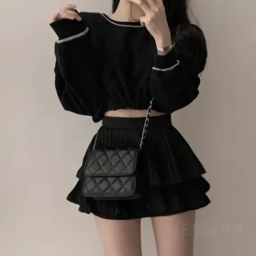 [BUNJANG] Generic Quilted Chain Crossbody Bag / 미니 퀄팅 체인 크로스백 숄더백