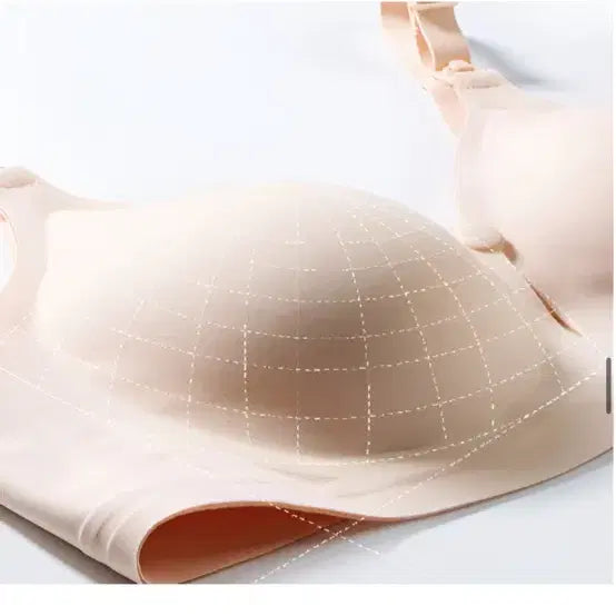[BUNJANG] Underleaf Seamless Nursing Bra - Skin Color - XL (2 Pieces) / 언더리프 수유브라 임산부 심리스 스킨색상 XL 2개