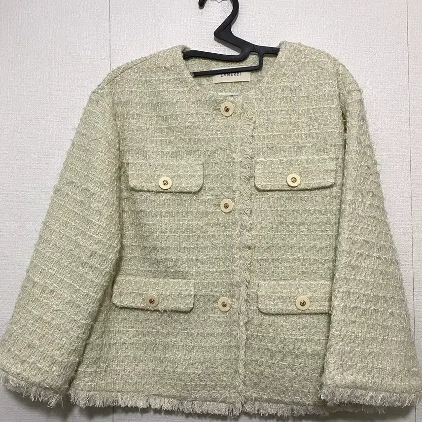 [BUNJANG] Lamei Mint Tweed Jacket / 라메레이 민트 트위드 자켓