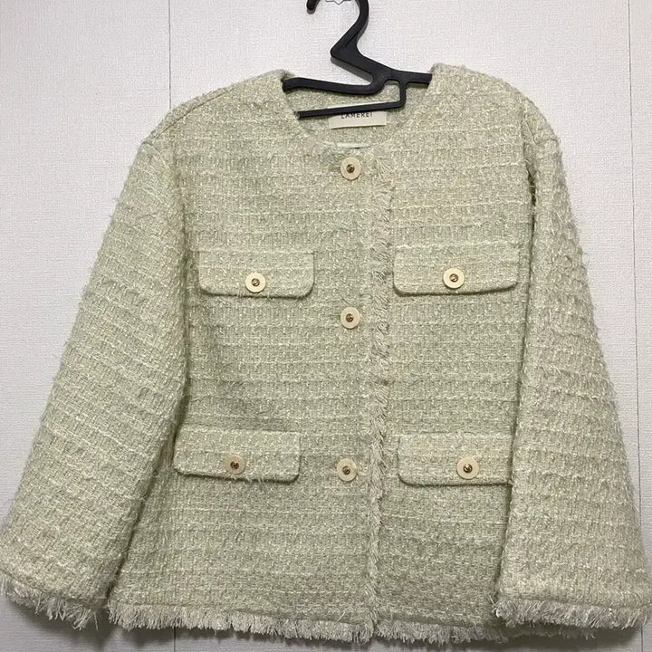 [BUNJANG] Lamei Mint Tweed Jacket / 라메레이 민트 트위드 자켓