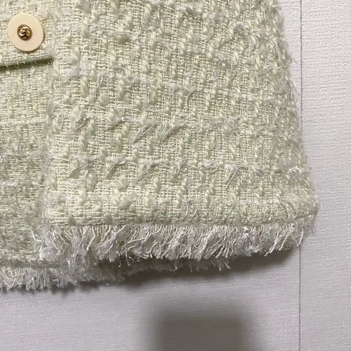 [BUNJANG] Lamei Mint Tweed Jacket / 라메레이 민트 트위드 자켓