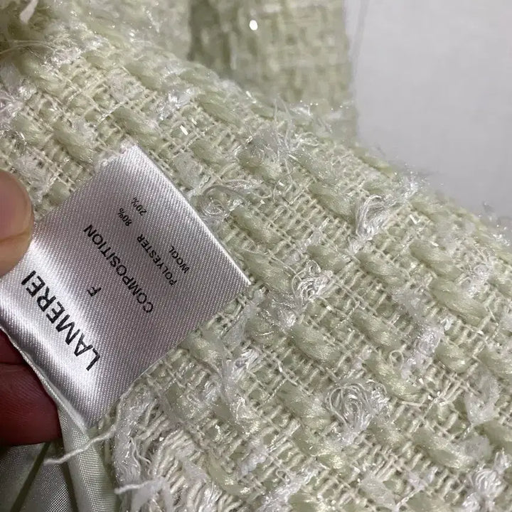 [BUNJANG] Lamei Mint Tweed Jacket / 라메레이 민트 트위드 자켓