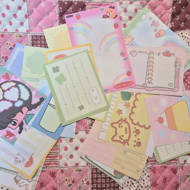 [BUNJANG] Random Memo Pad Pack (50 Sheets) / 다꾸 떡메 오마카세 랜덤팩 무중복 100장 5000원 국내 다꾸 작가